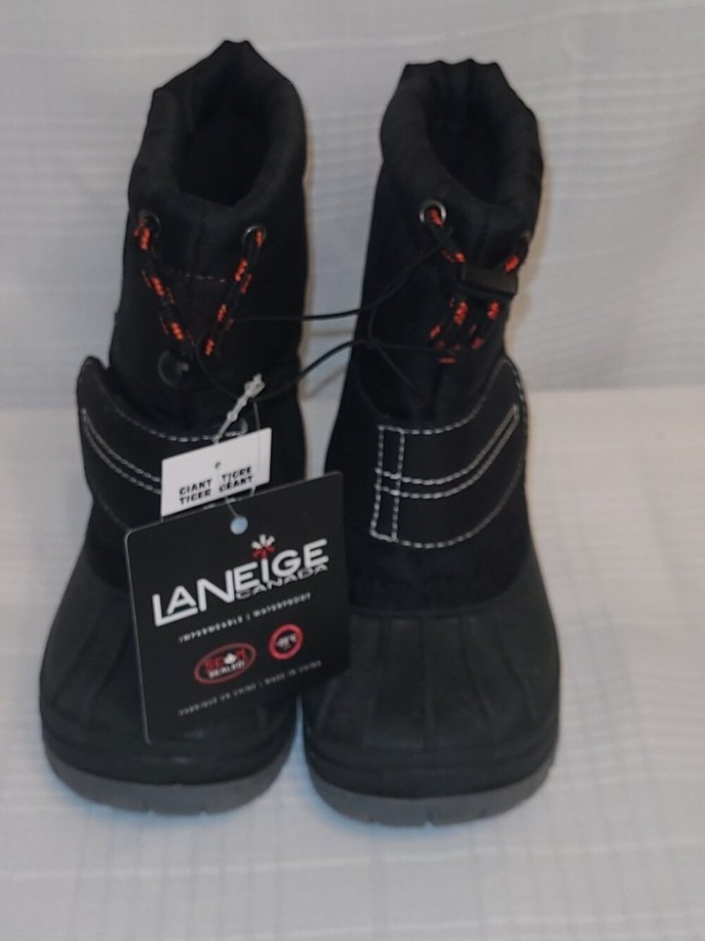 Laneige Canada Toddler Kids Black Waterproof Winter Snow Rain Boots - Sz 7 NWT - Picture 2 of 9